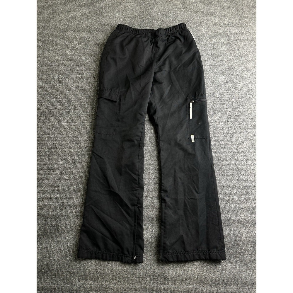 Boys Nike Black Cargo Pants Wide Leg Zip Pockets, Size M (8-10) Years